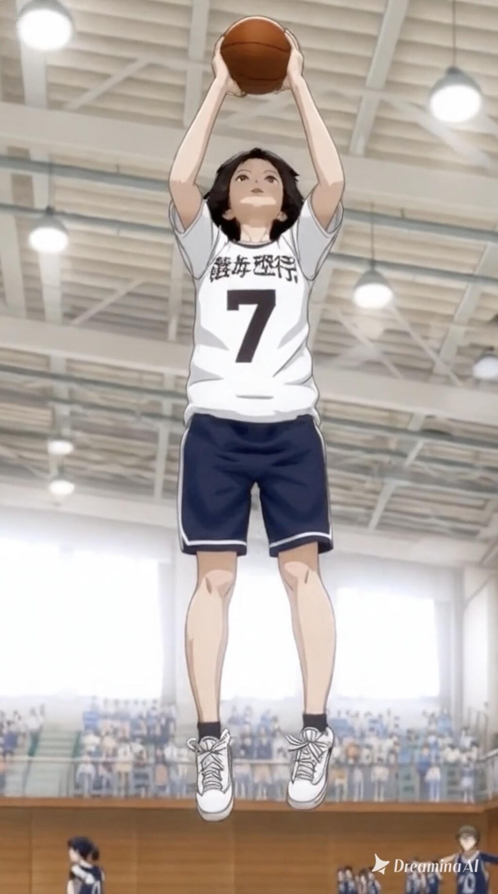 女バスのジャンプシュート382