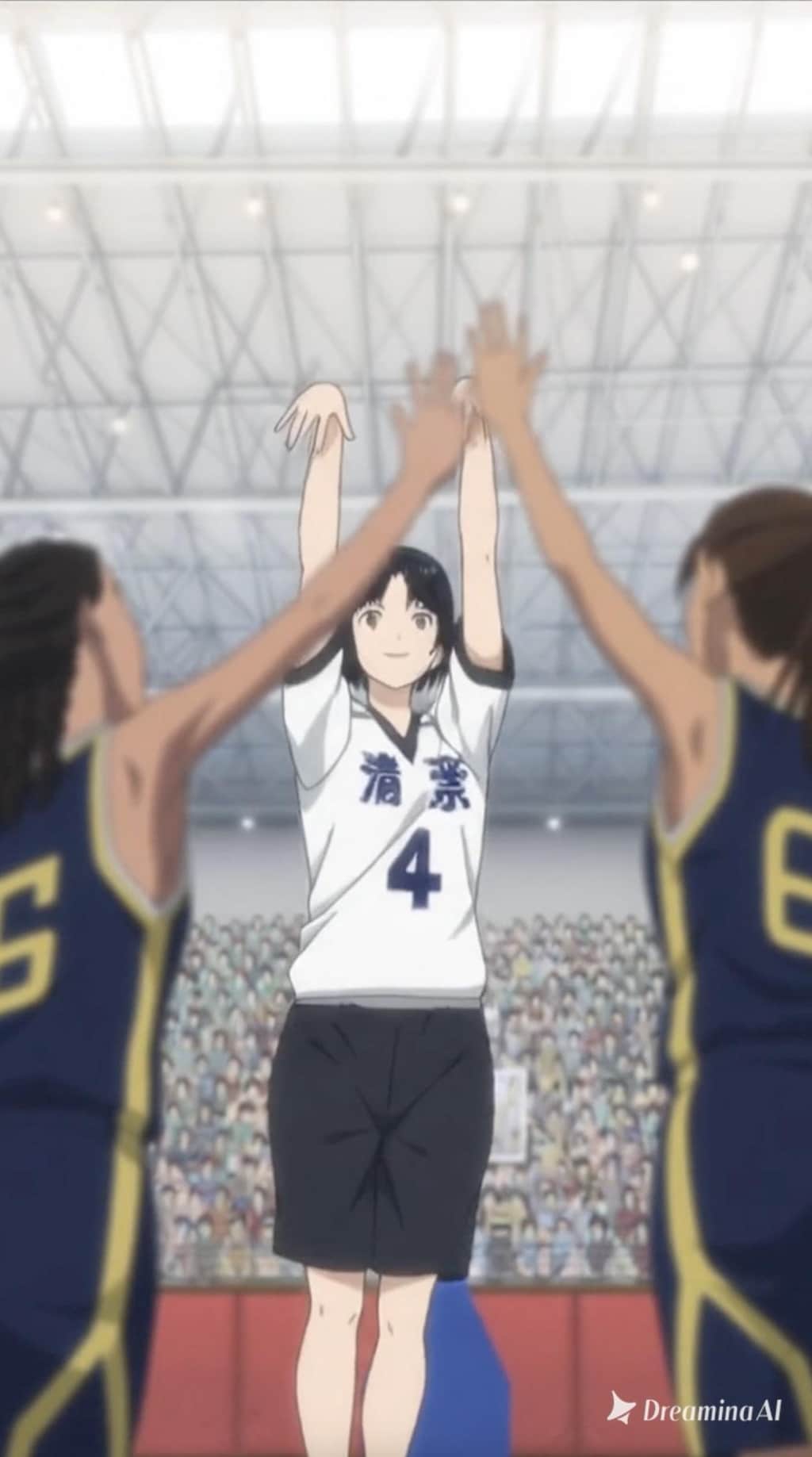 女バスのジャンプシュート382