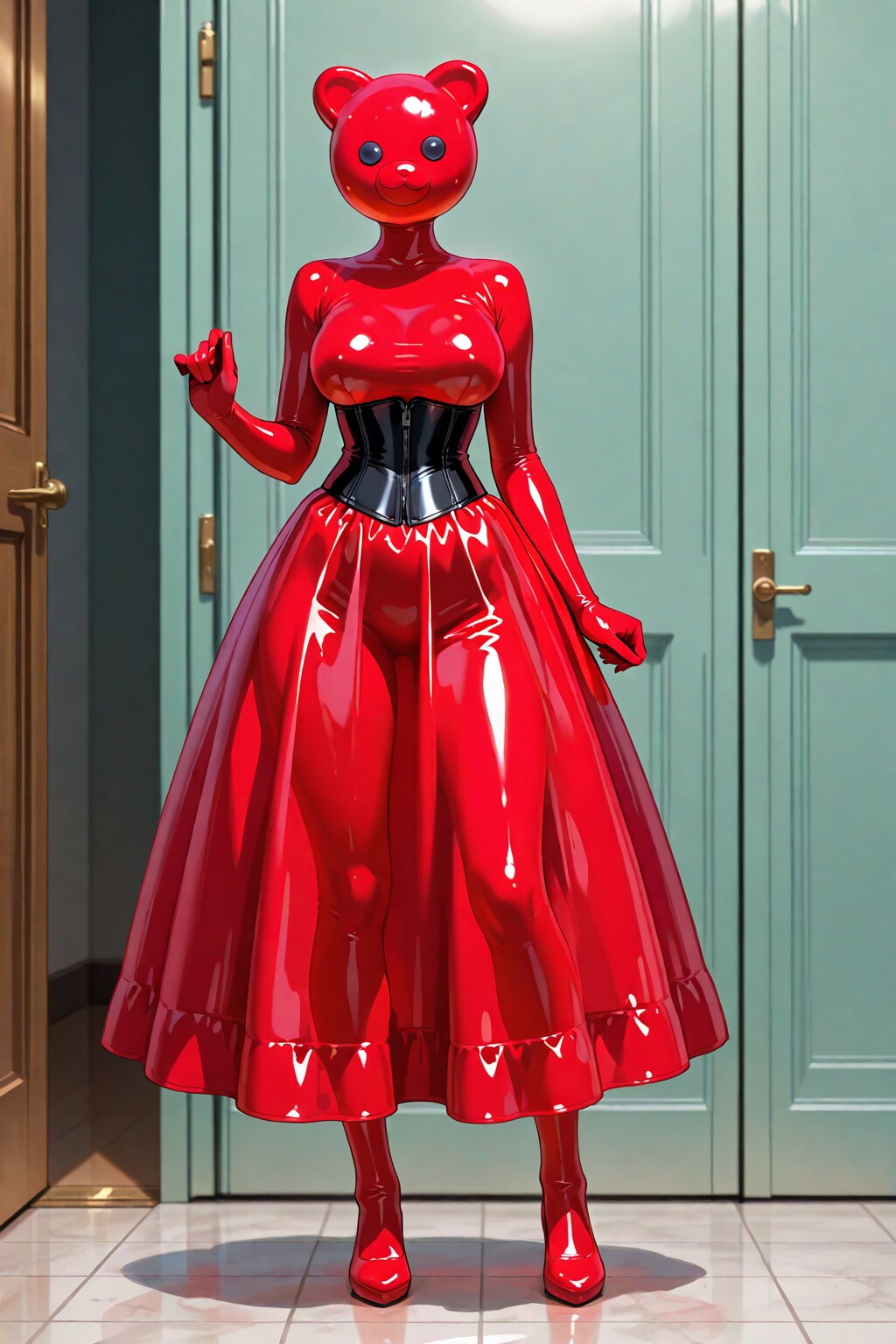 ラテックスのドレス《LILY》