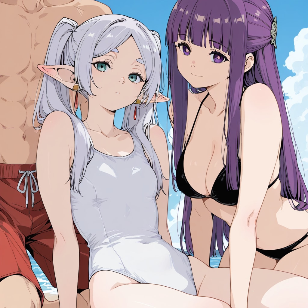 リゾートの三人・・・(´・ω・｀)