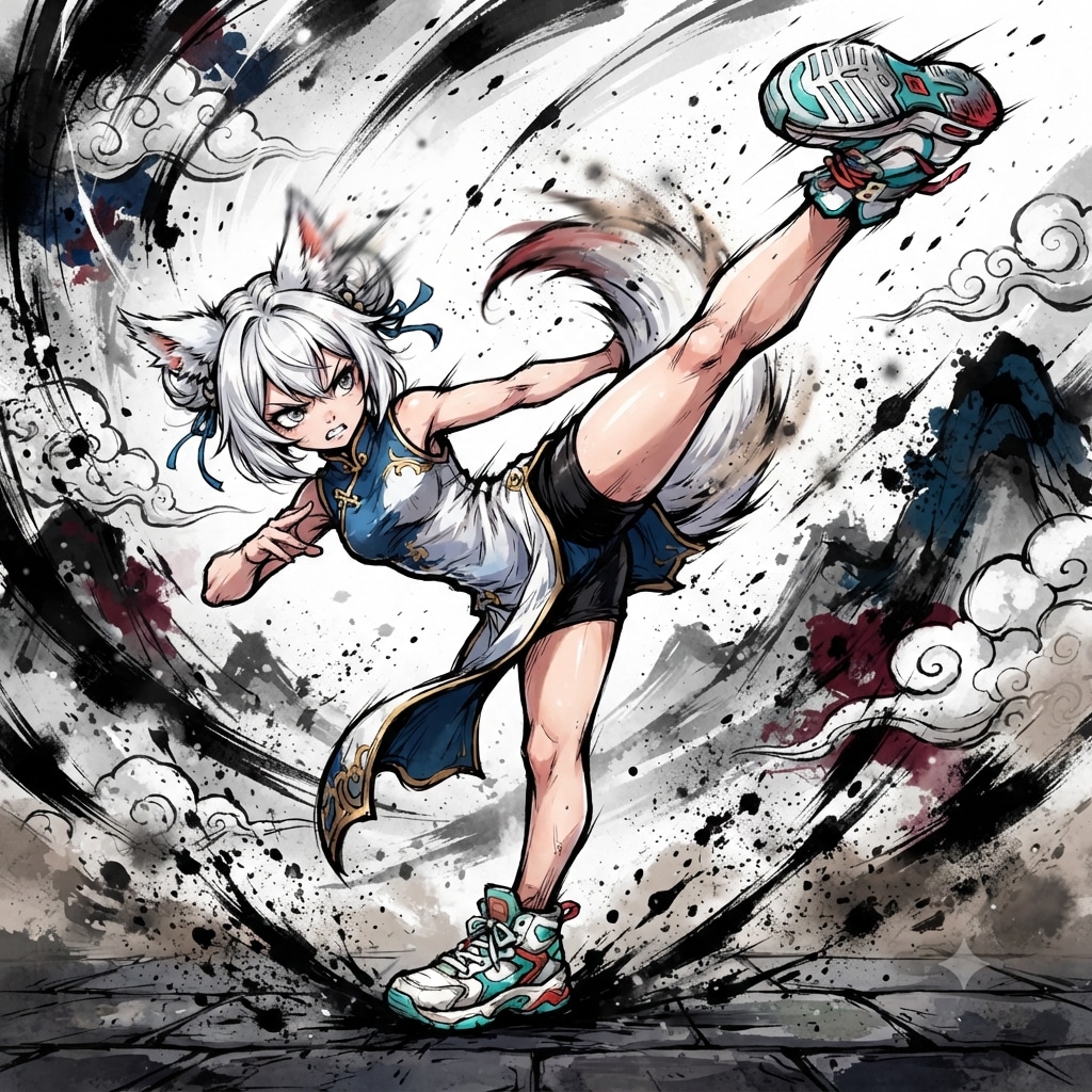 ケモミミカンフー209 | の人気AIイラスト・グラビア