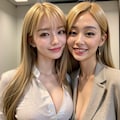 金髪美女社長と美女社員 11枚目