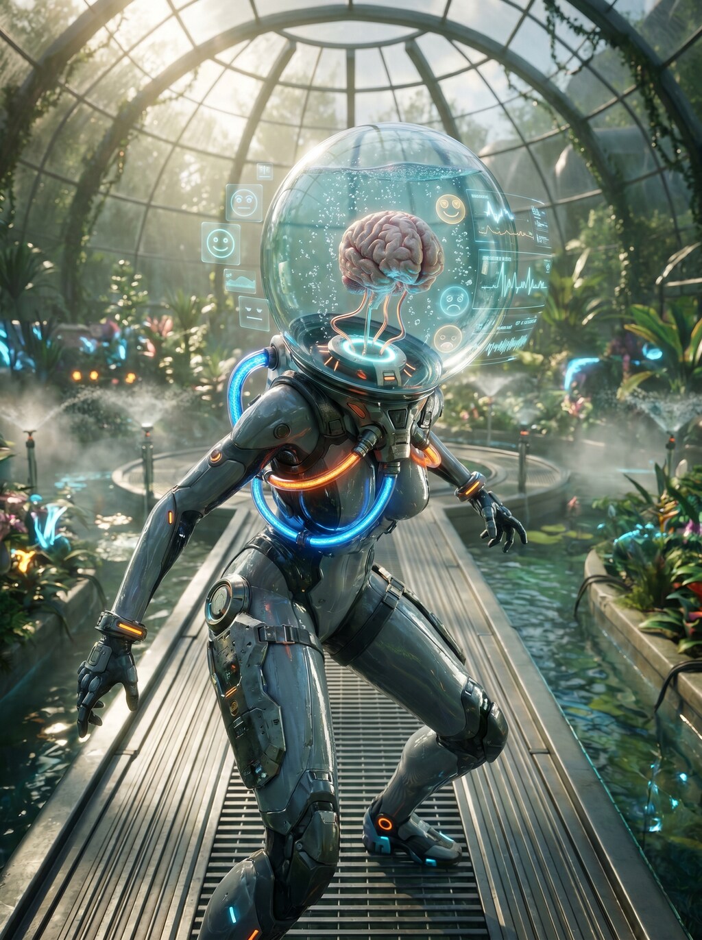 Brain-augmented humanoid #01