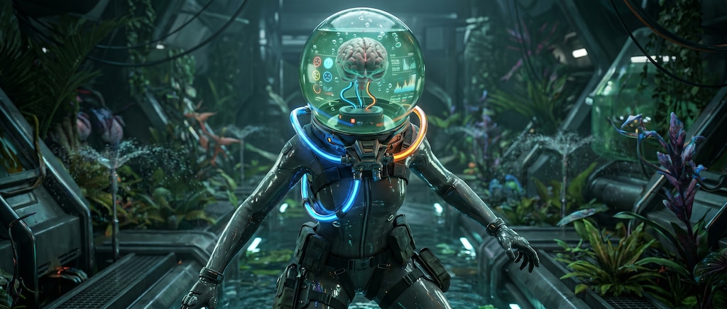 Brain-augmented humanoid #01