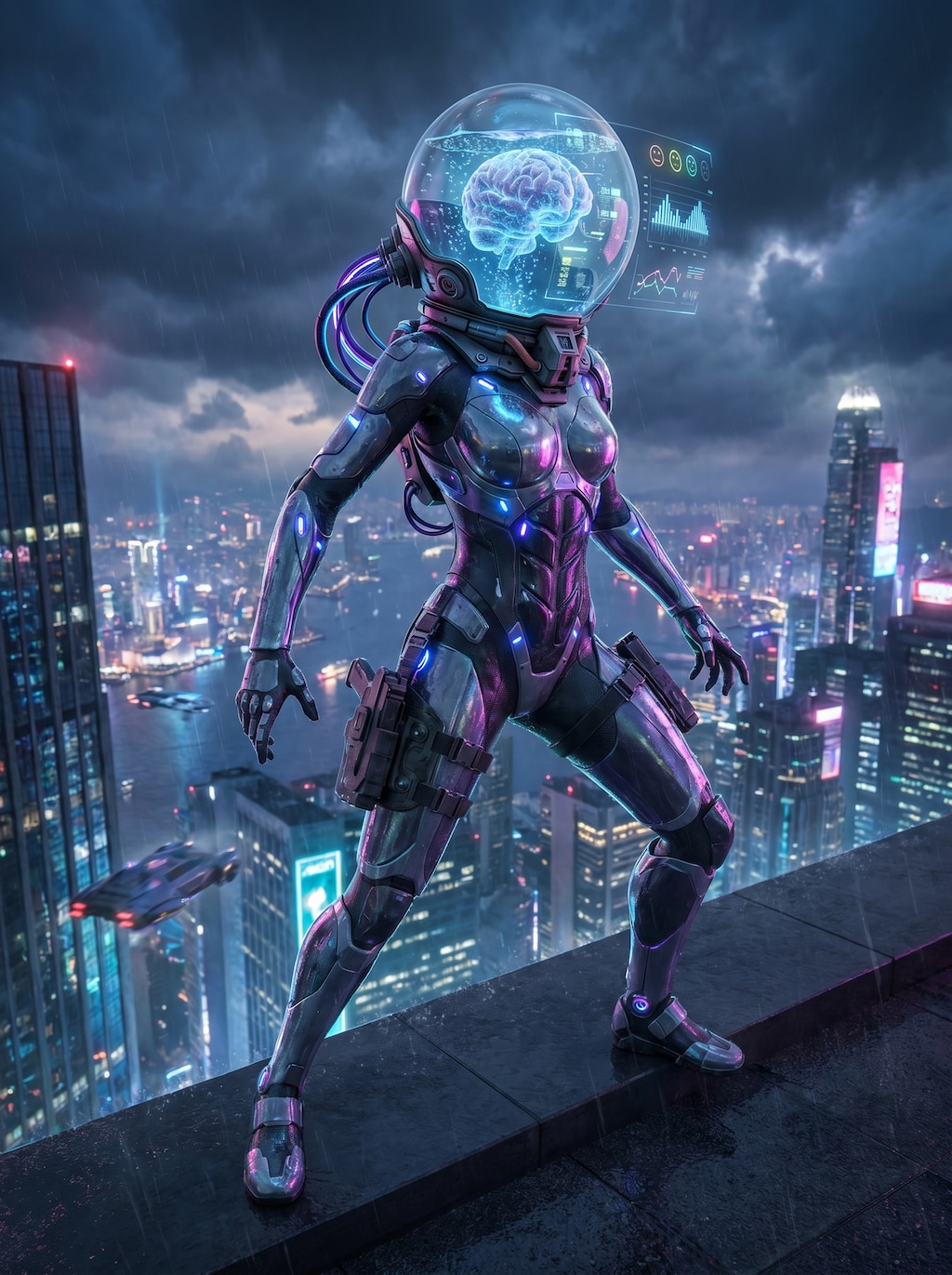 Brain-augmented humanoid #01