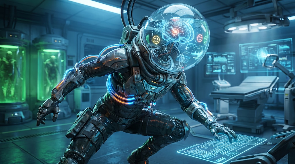Brain-augmented humanoid #01