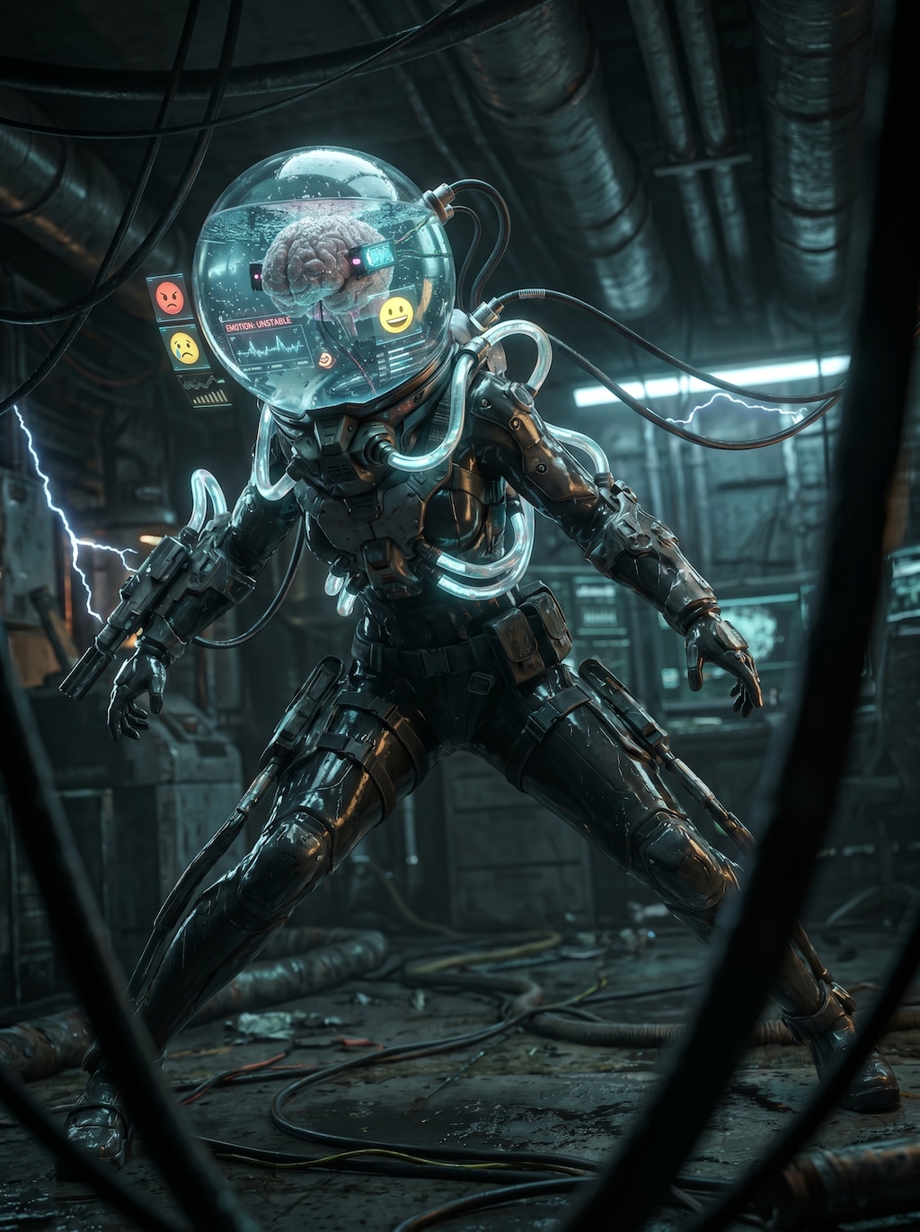 Brain-augmented humanoid #01