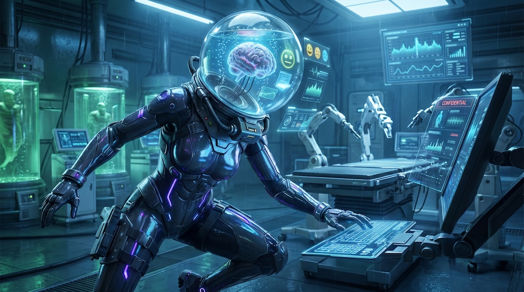 Brain-augmented humanoid #01
