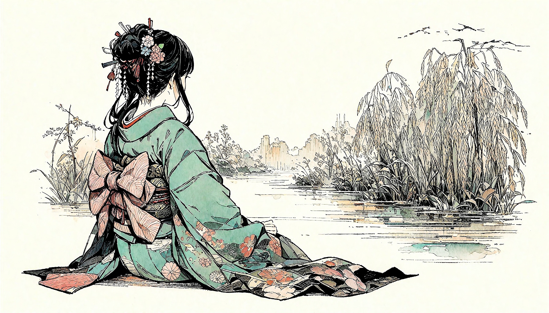 和の少女56 | の人気AIイラスト・グラビア