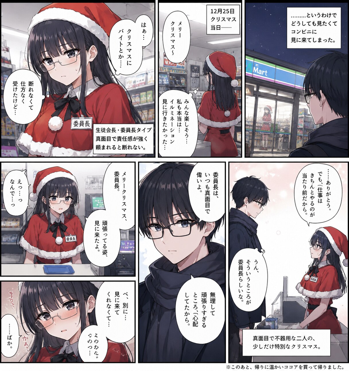 バイトが断れなかった委員長とそれを見に来た彼