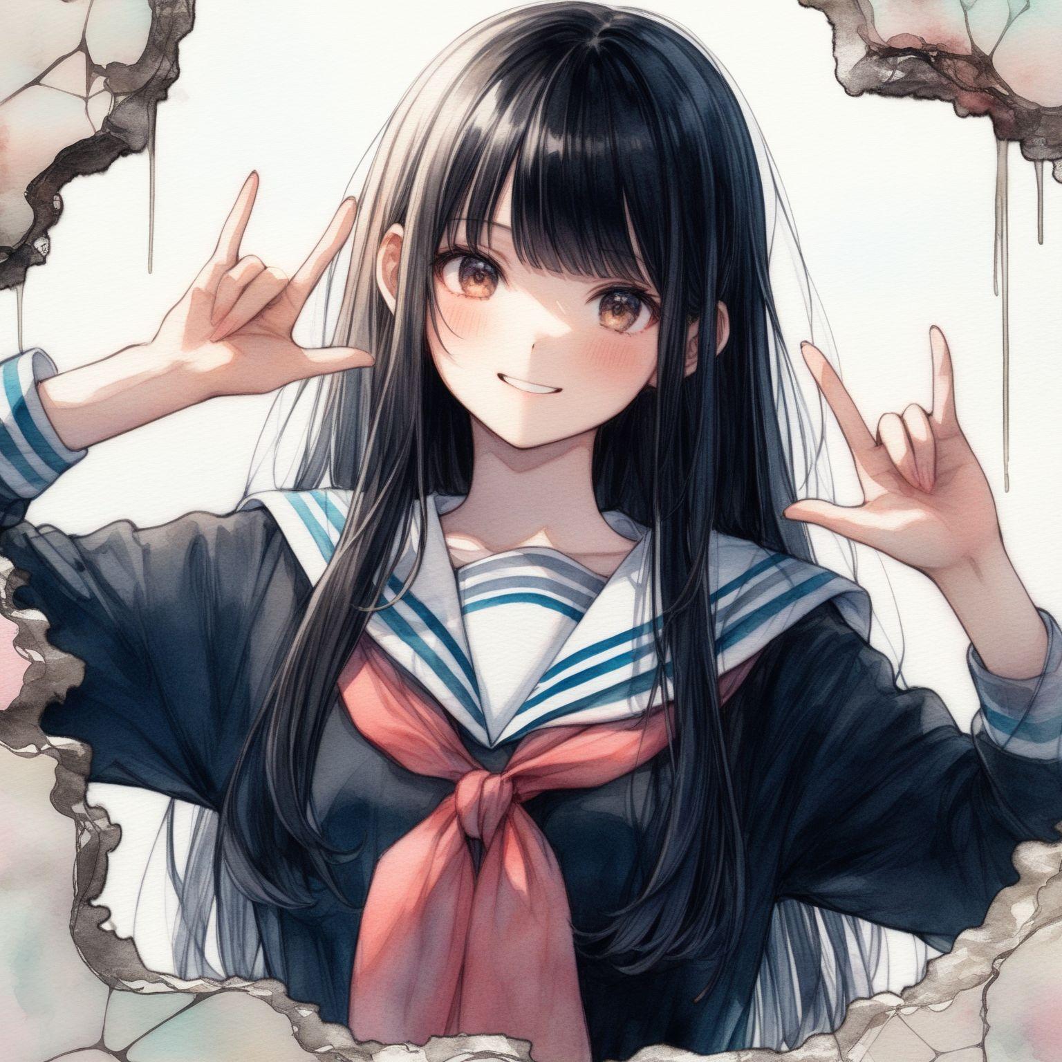 ごめーん、壁こわしちゃった | の人気AIイラスト・グラビア