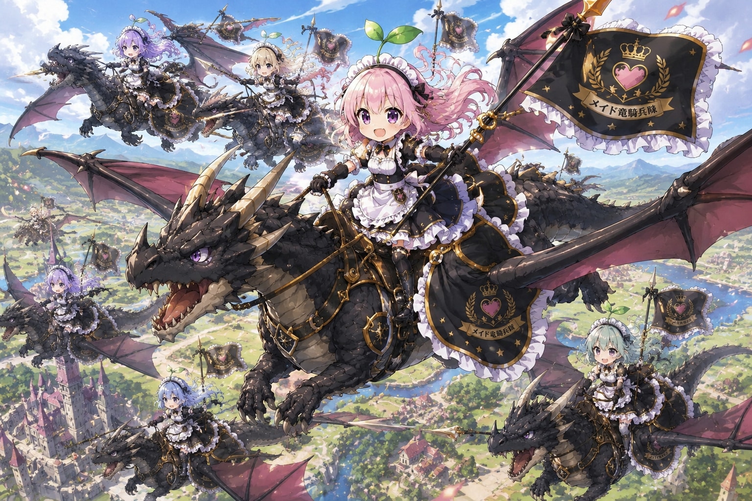 関推軍 大メイド竜騎兵郷土防衛隊 | の人気AIイラスト・グラビア