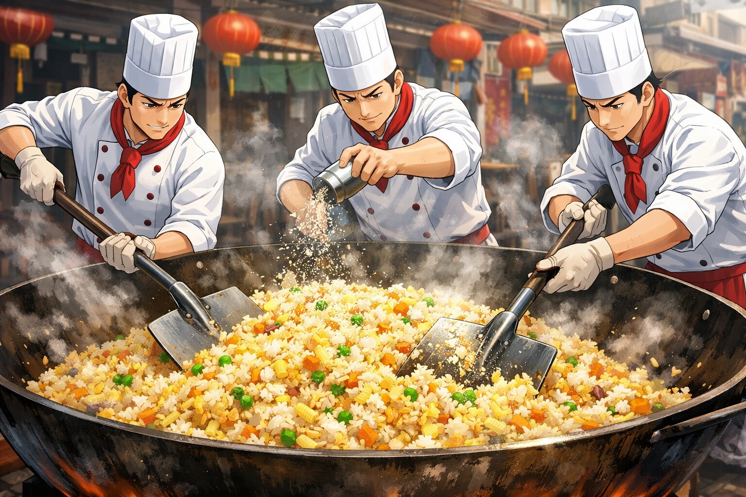 超巨大チャーハン | の人気AIイラスト・グラビア