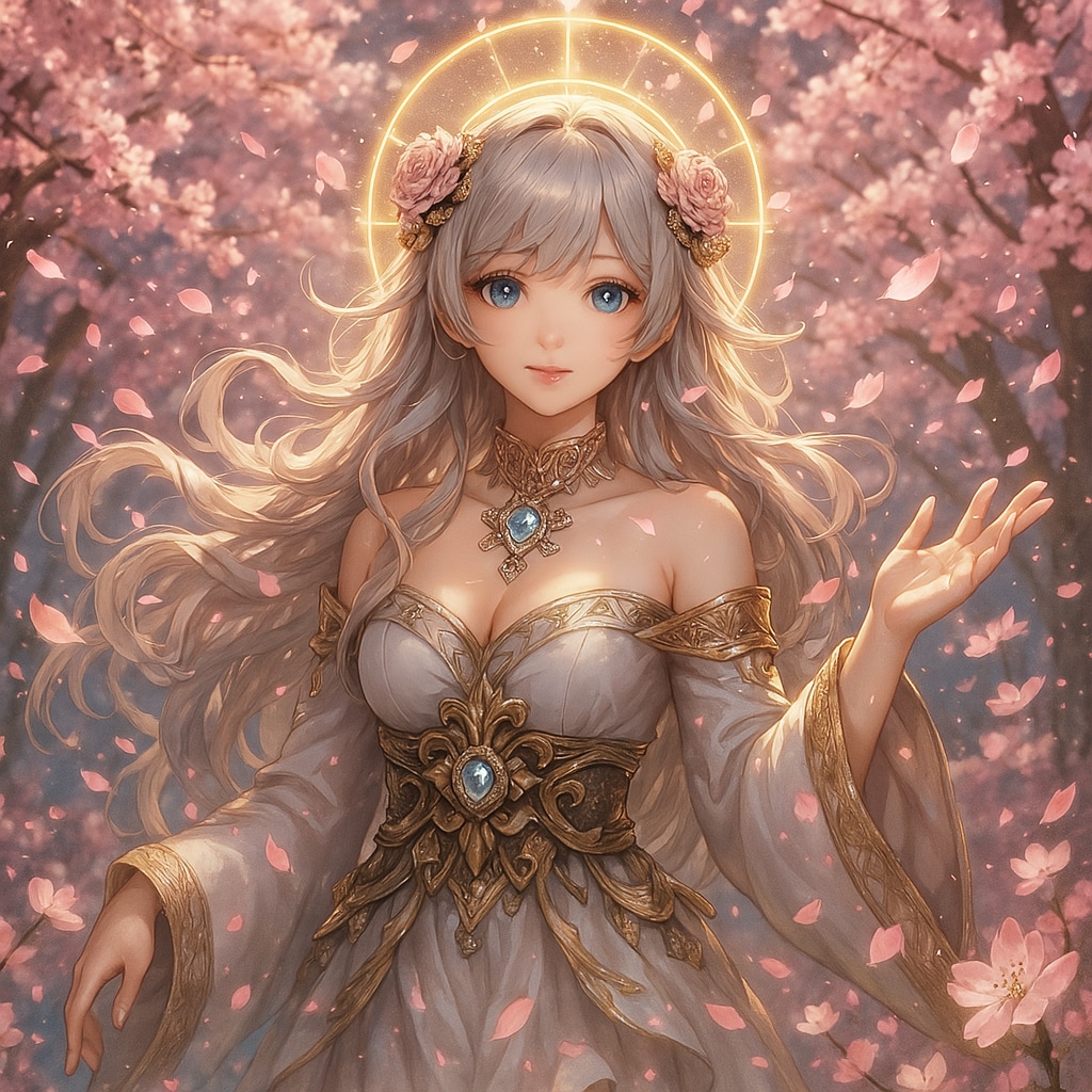 「月光に誓う、神秘なる運命の調べ」天馬天女