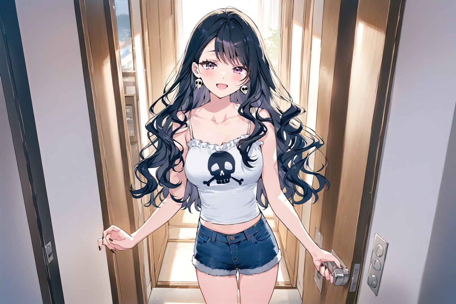 朝の奥様。