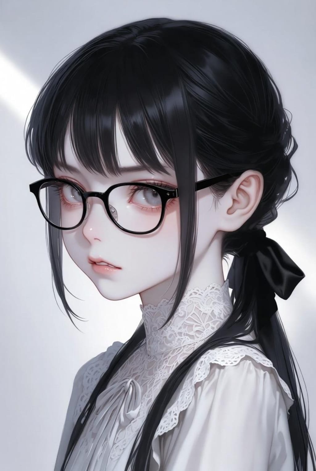 怒っている女の子