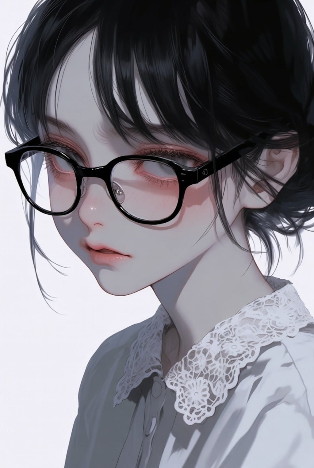 怒っている女の子