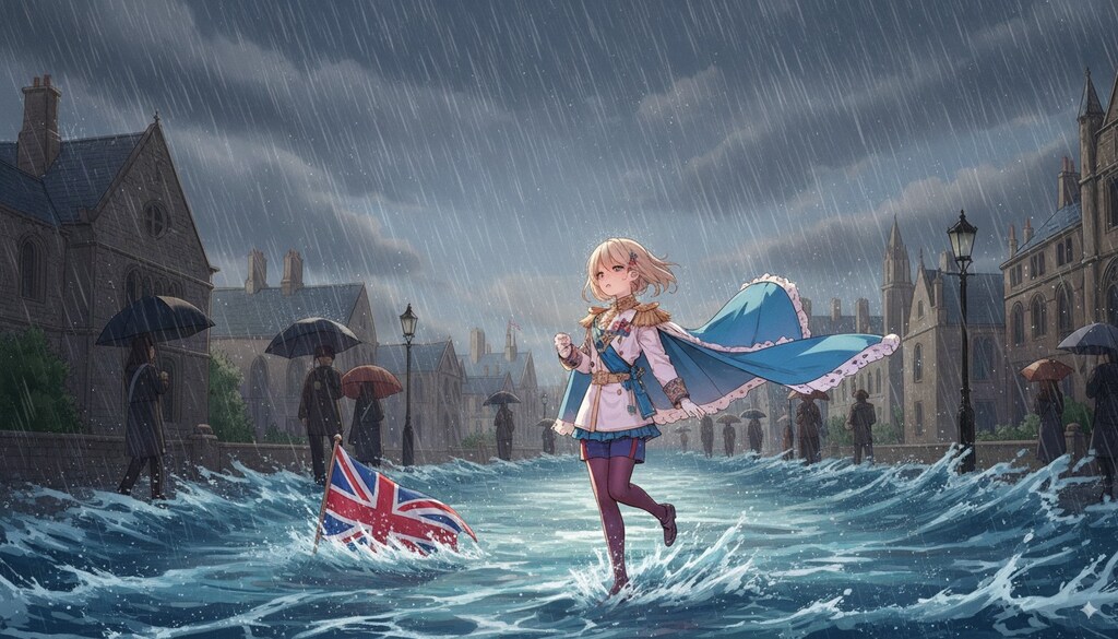 街と水たまり、栄光ちゃん