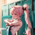 競泳水着少女2(着替え中) 3枚目