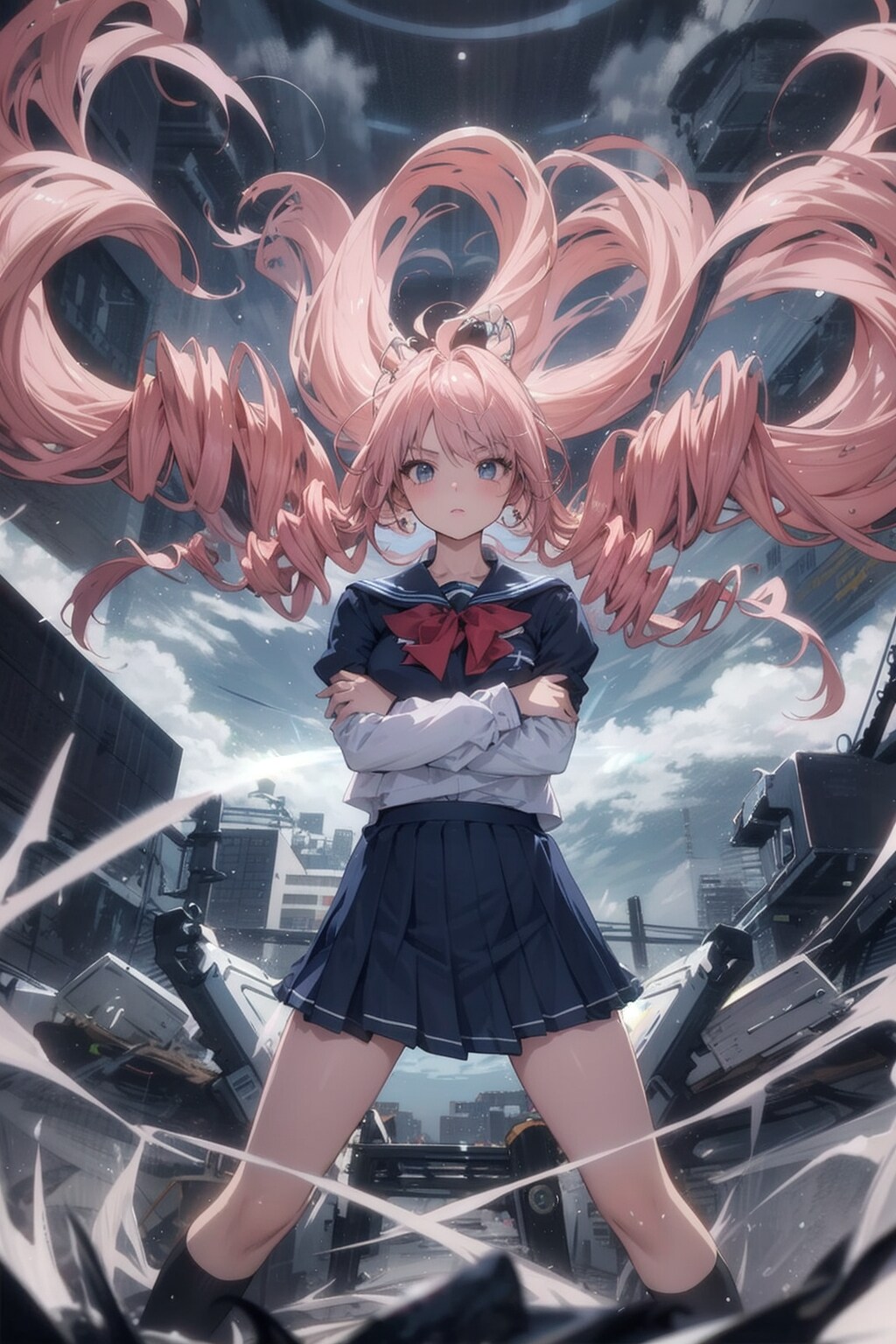 待ち構えるドリルと立ち向かうドリル