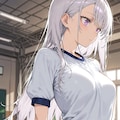 (1207)銀髪ちゃん体操服 2枚目