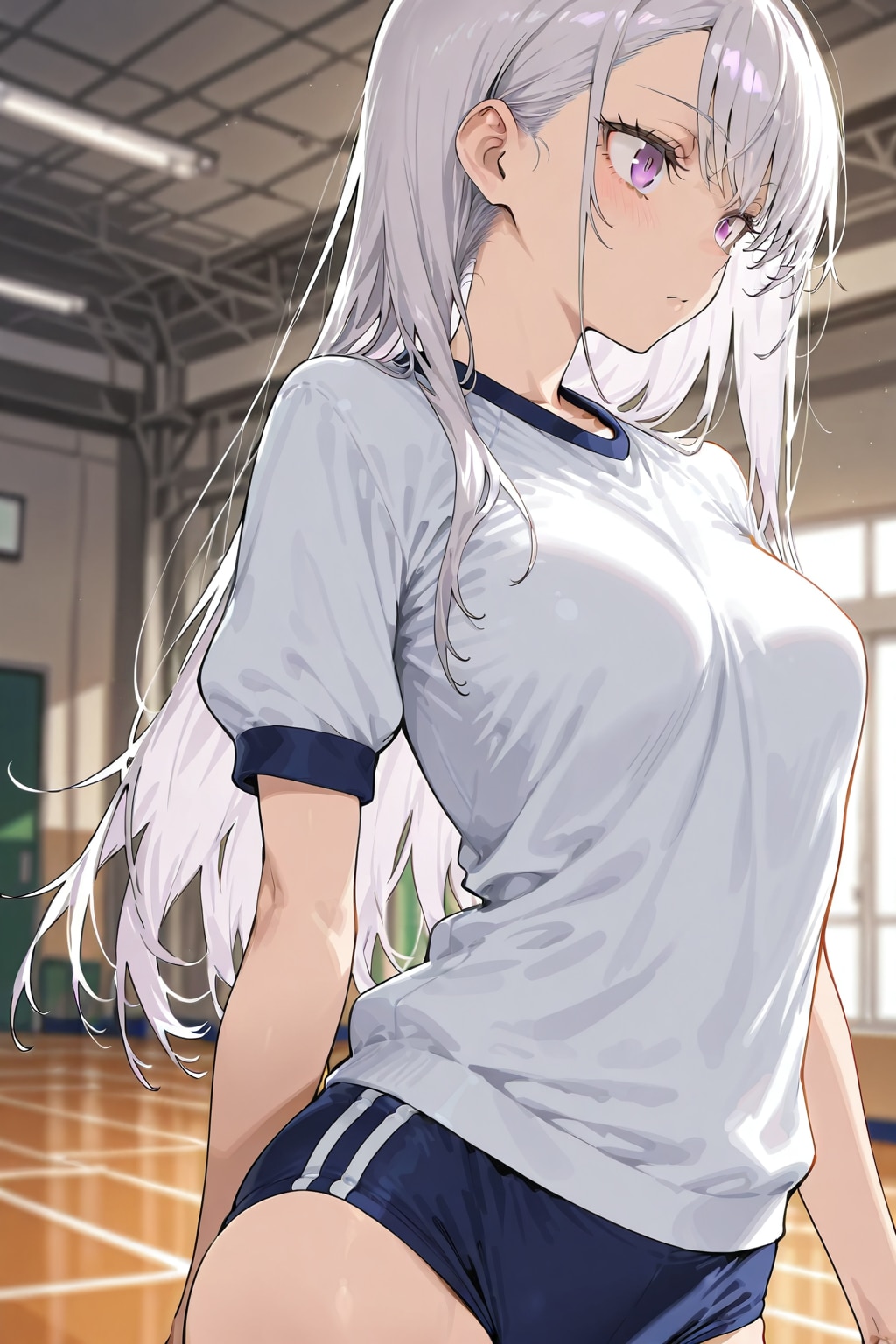 (1207)銀髪ちゃん体操服
