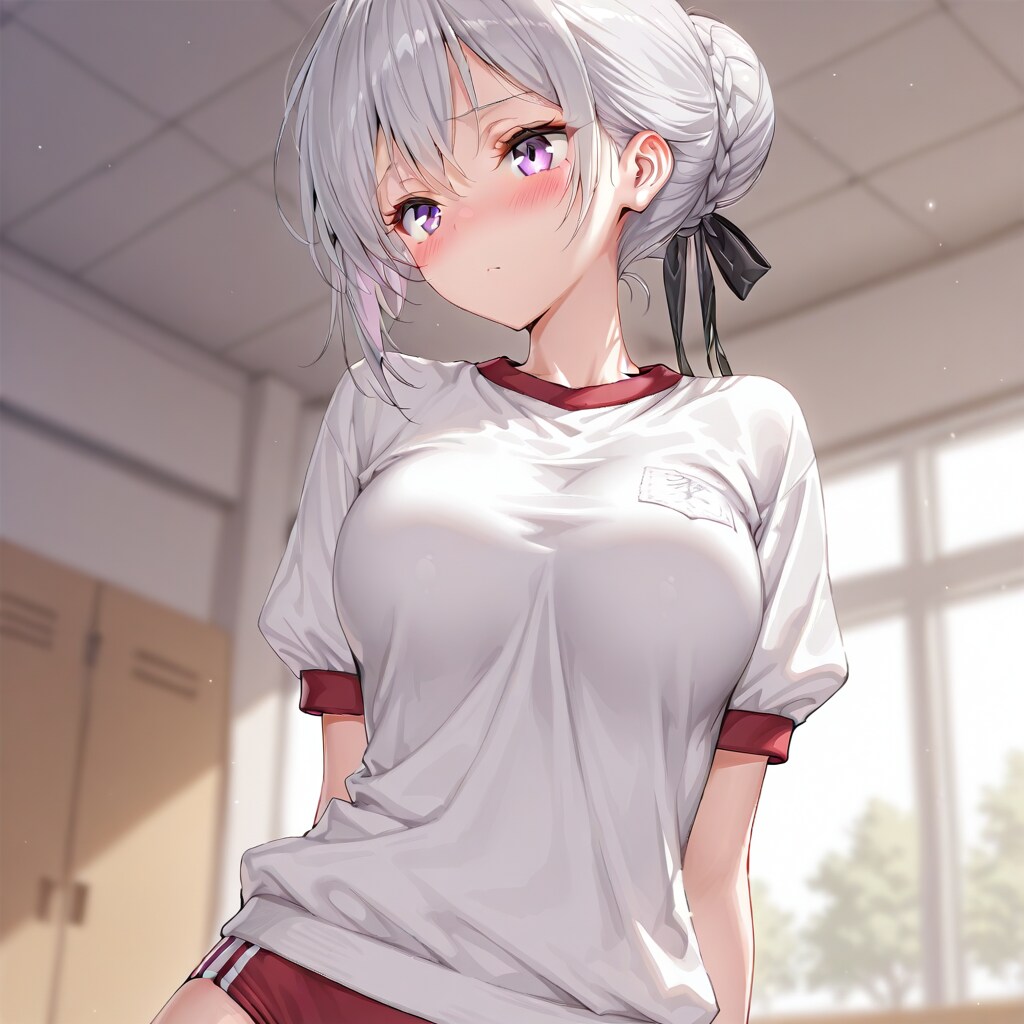 (1207)銀髪ちゃん体操服