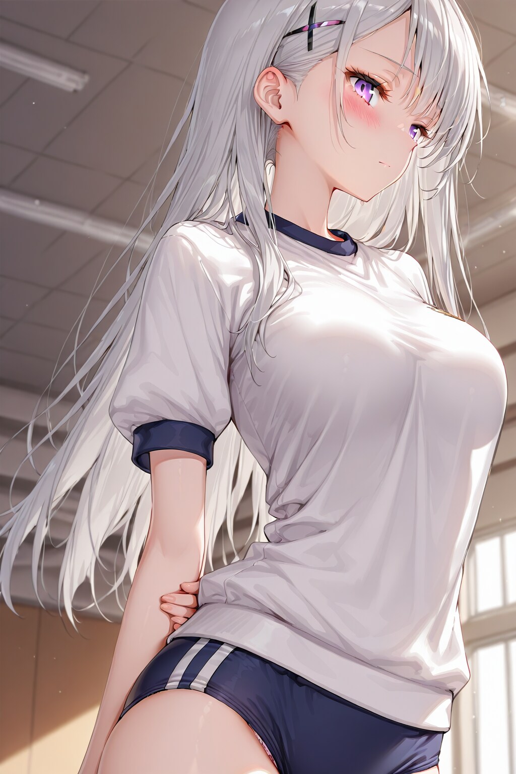 (1207)銀髪ちゃん体操服