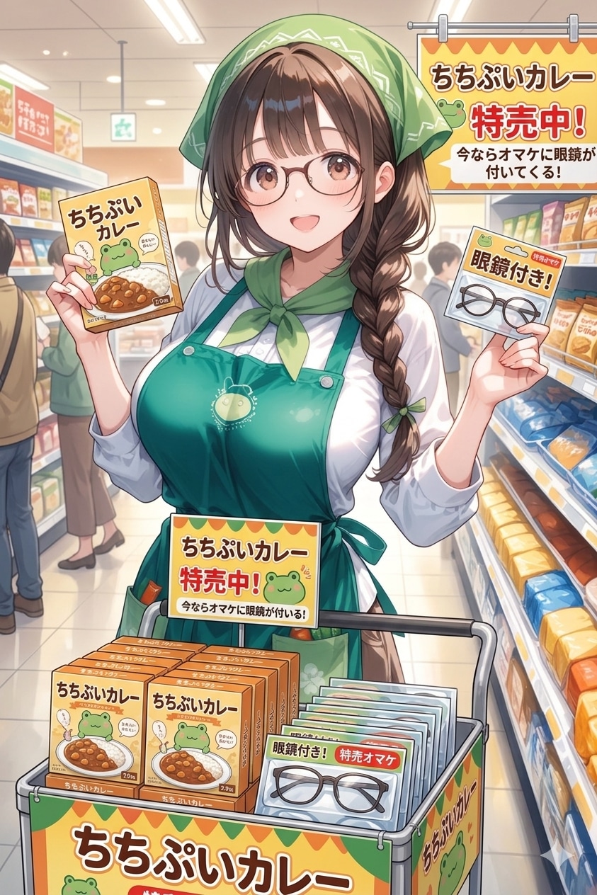 ちちぷいカレー(眼鏡付き)