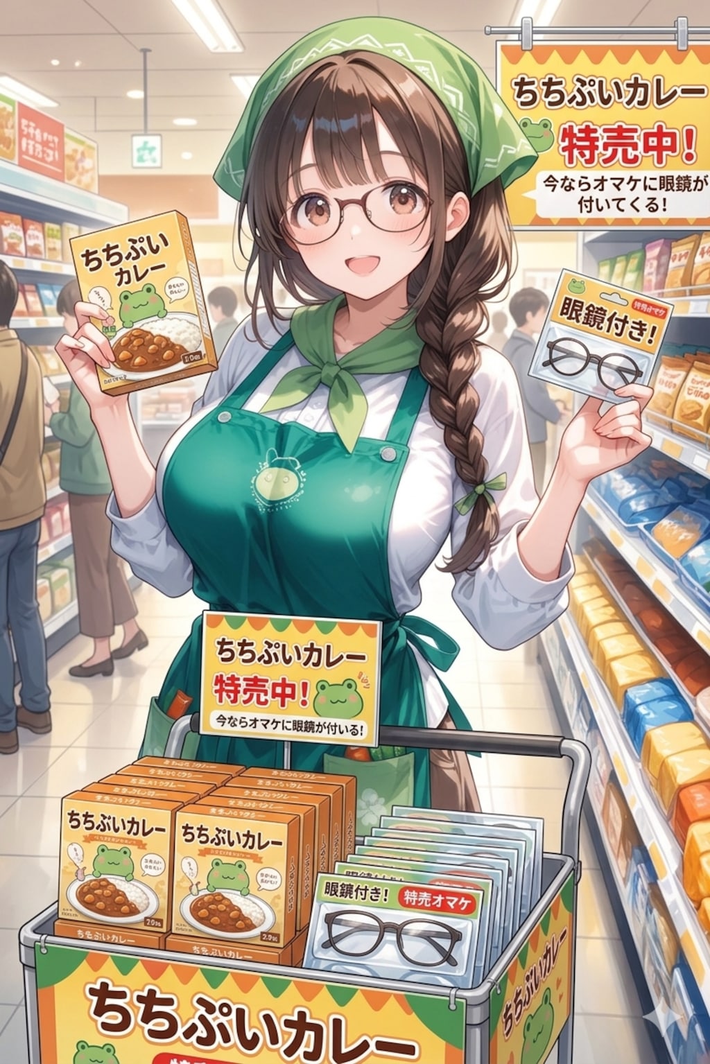 ちちぷいカレー(眼鏡付き)
