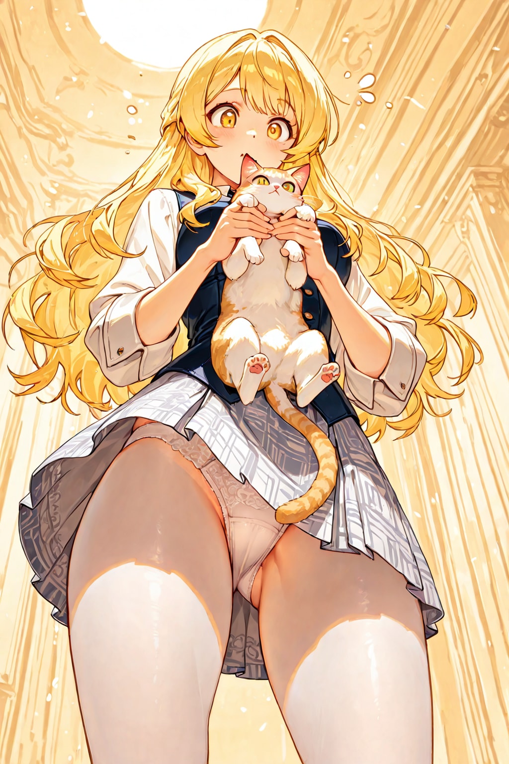 猫とパンチラ