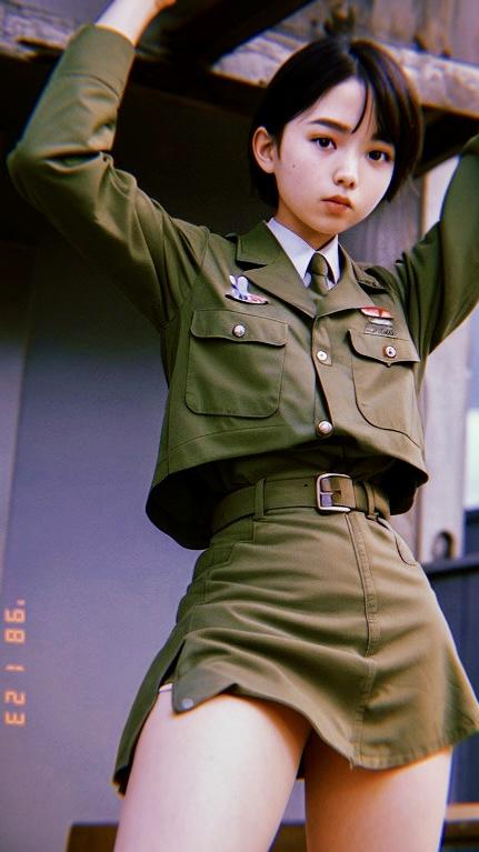 軍服女子