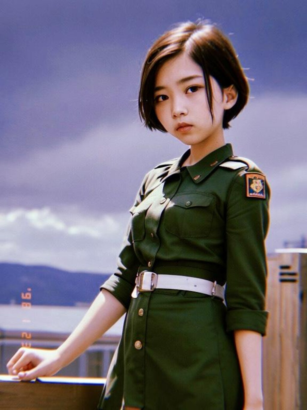 軍服女子