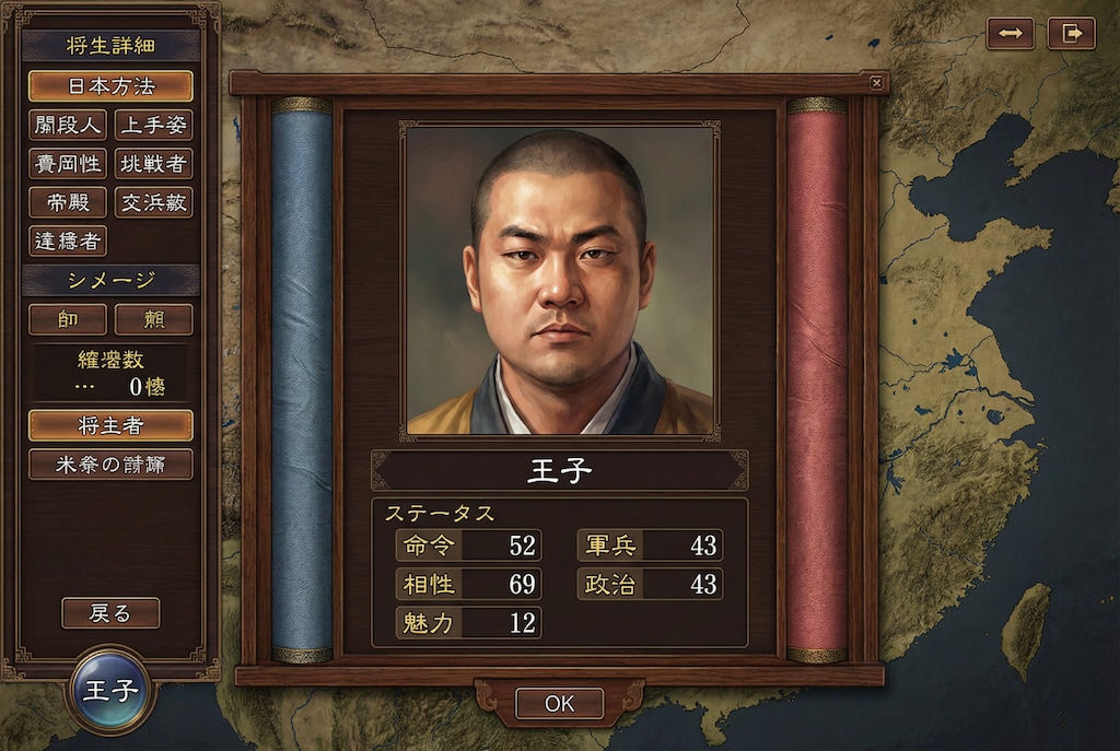 三国志ステ画面風