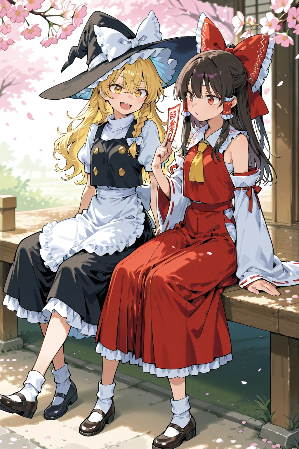 魔法少女たちの花見