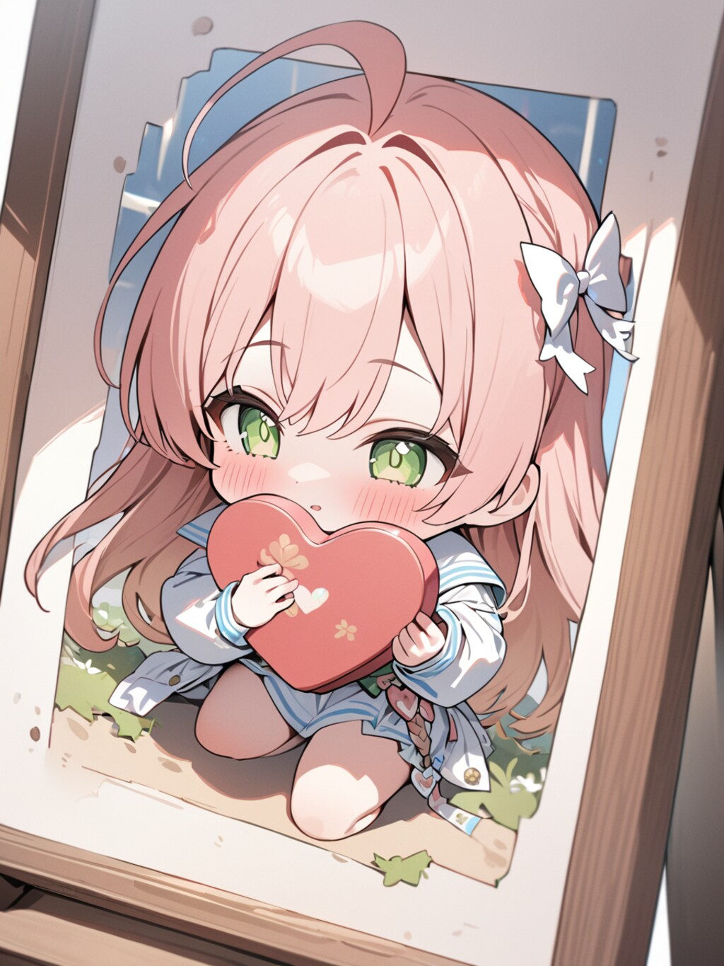 ホワイトデーにお返しなんて捗ります♡【ブルアカ・ちび浦和ハナコ】