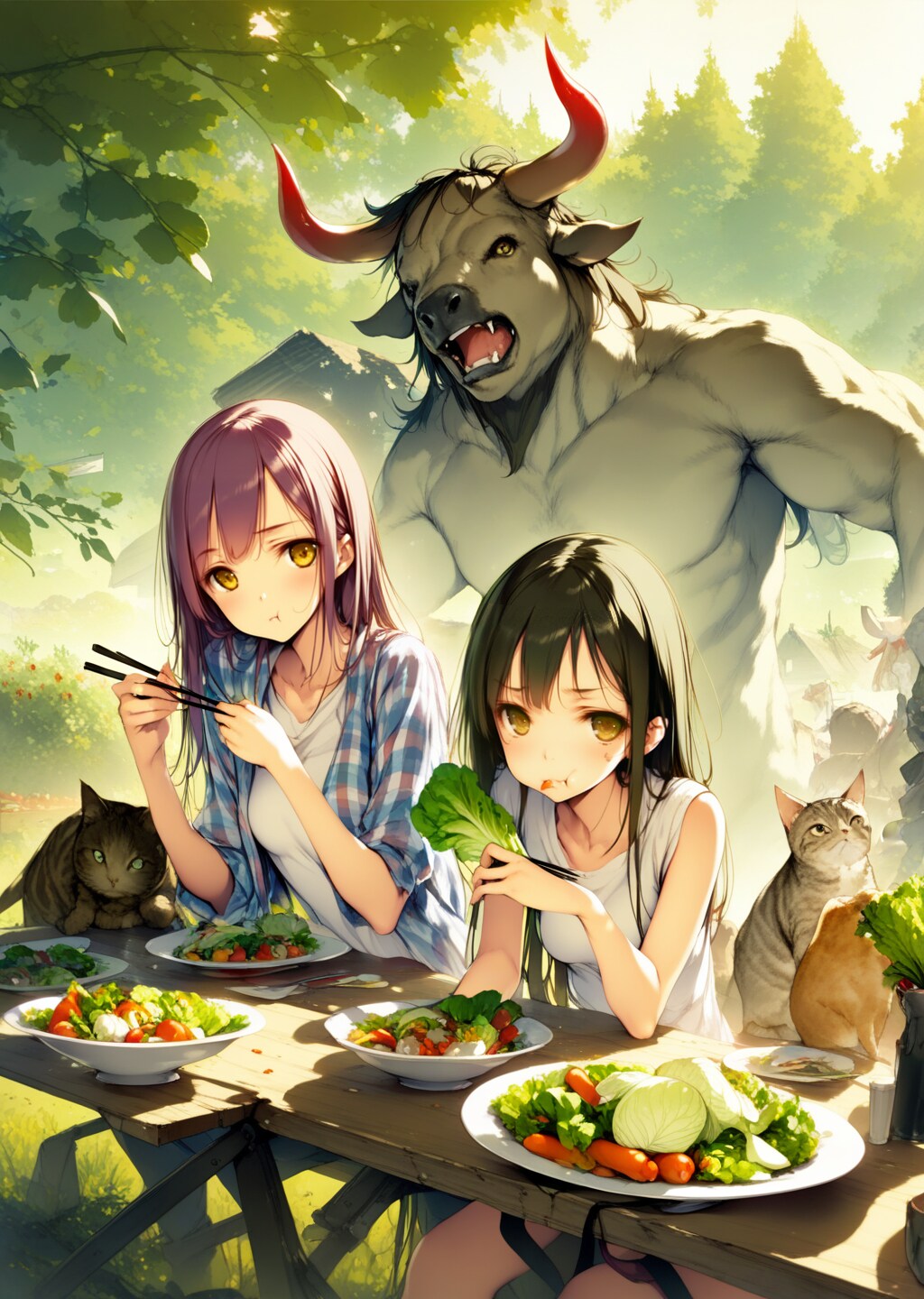 収穫作業のために召喚しました