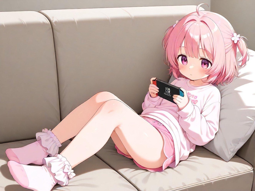 ゲームしてる子