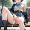 リスクを犯しながらしちゃうJK 4枚目