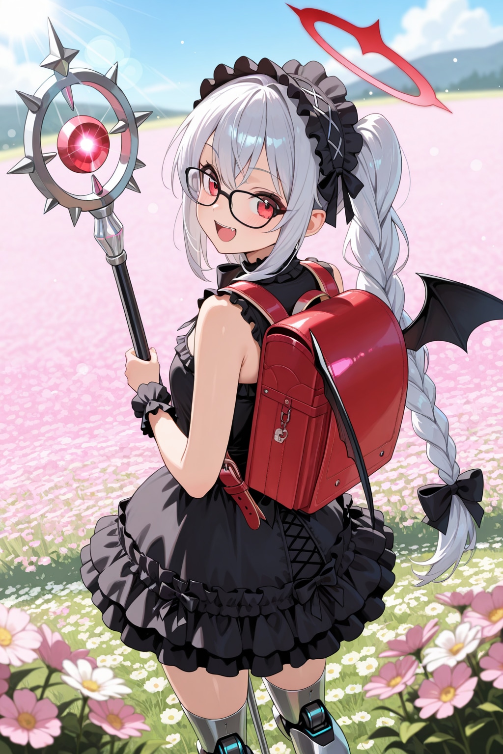 【借】お花畑とリリトちゃん