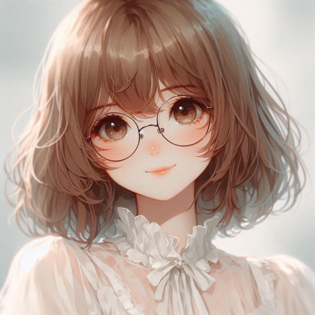 眼鏡の女性
