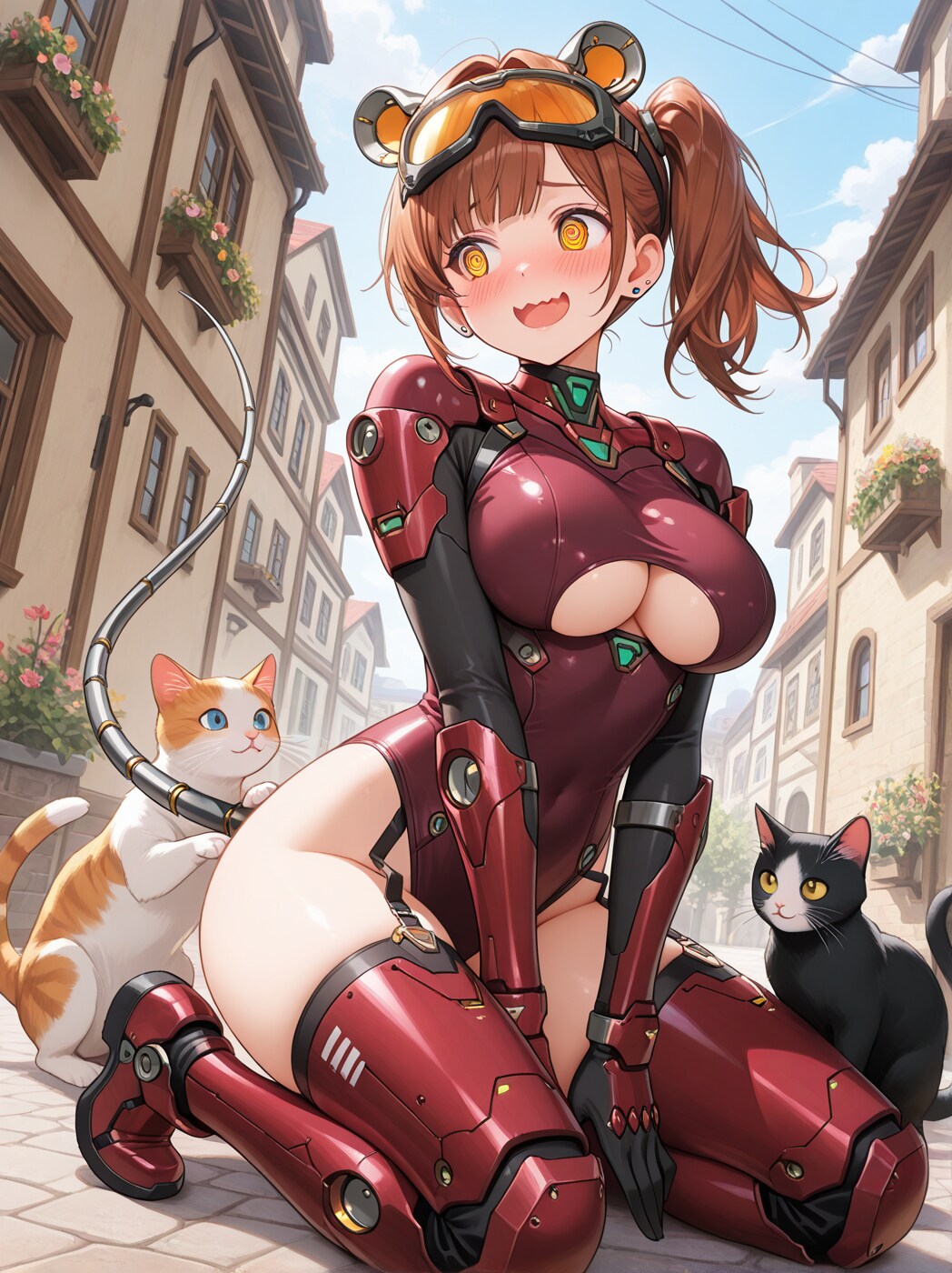 ネズミ娘さんは猫ちゃんが苦手