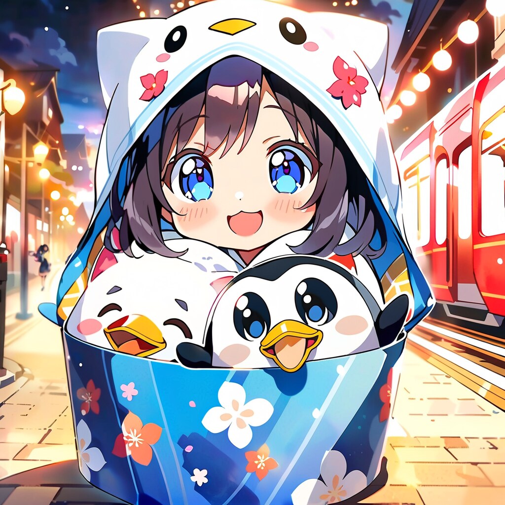 箱に入る女の子