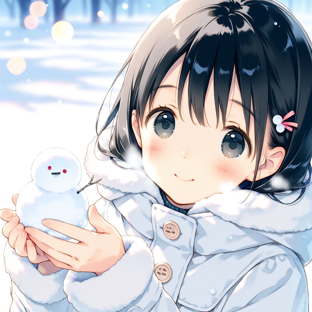 白コートの少女