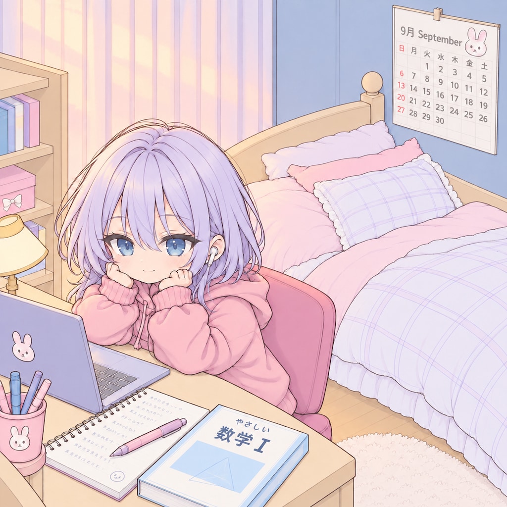 夜の息抜きタイム　ちびキャラ柊子ちゃん