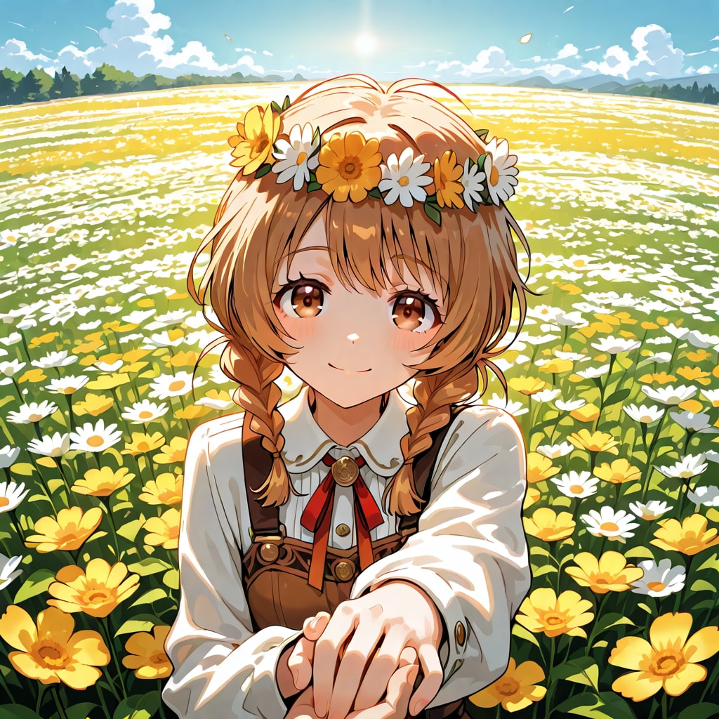 花畑デート | の人気AIイラスト・グラビア