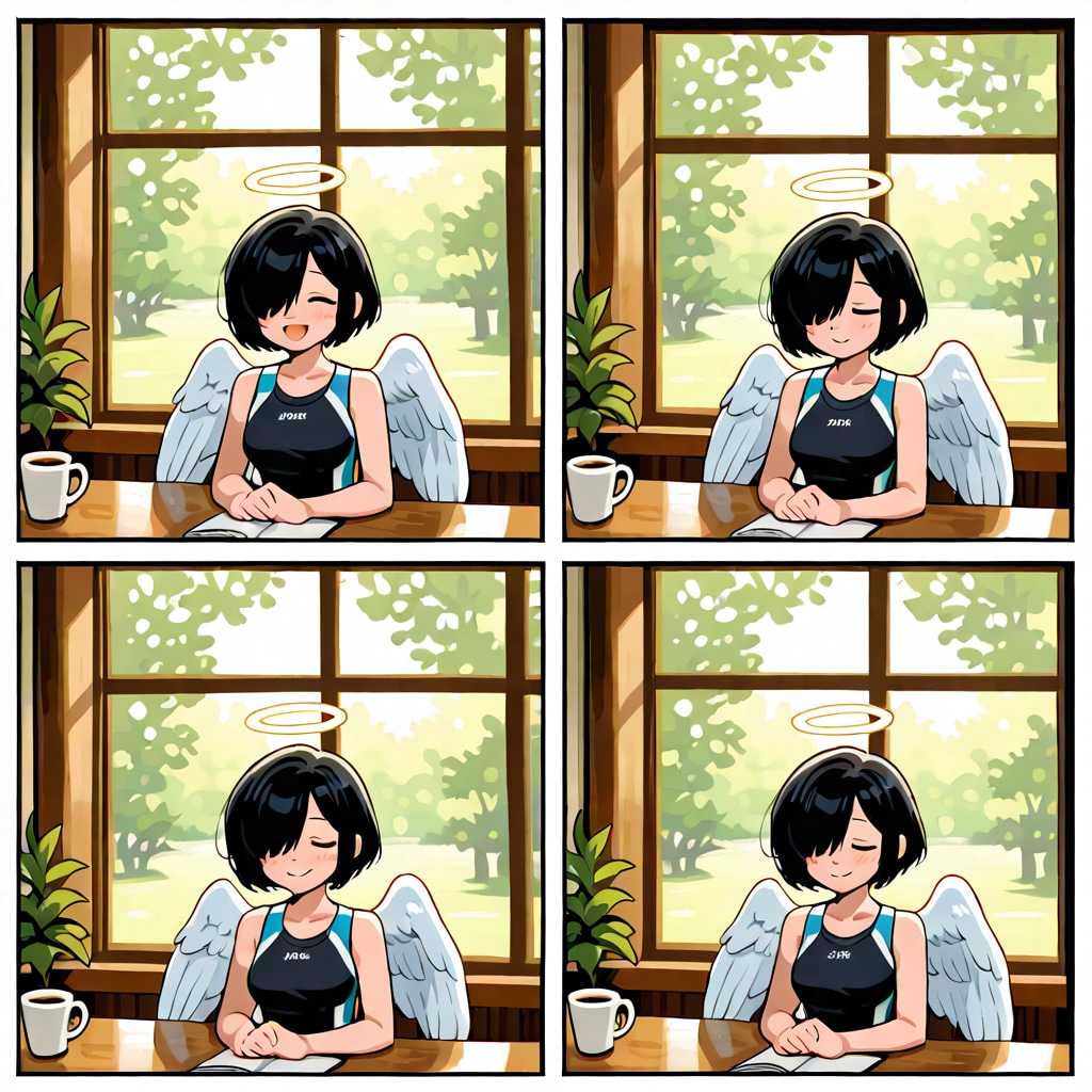 片目隠れ天使さんの漫画