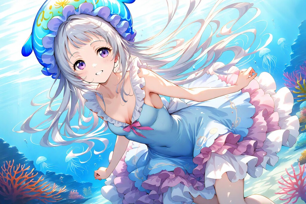 銀髪クラゲ(竜宮城へご案内〜ゆらら〜)_20250406