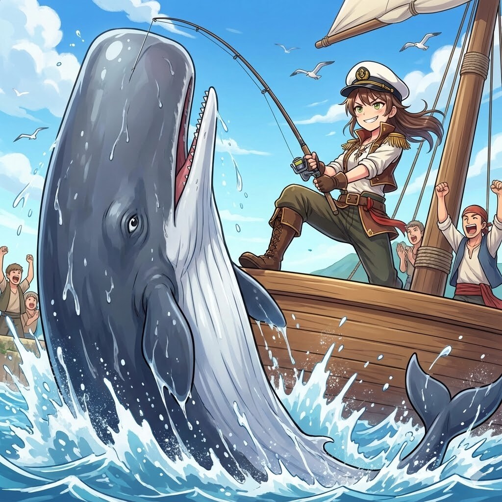 鯨🐳釣ったぞ | の人気AIイラスト・グラビア