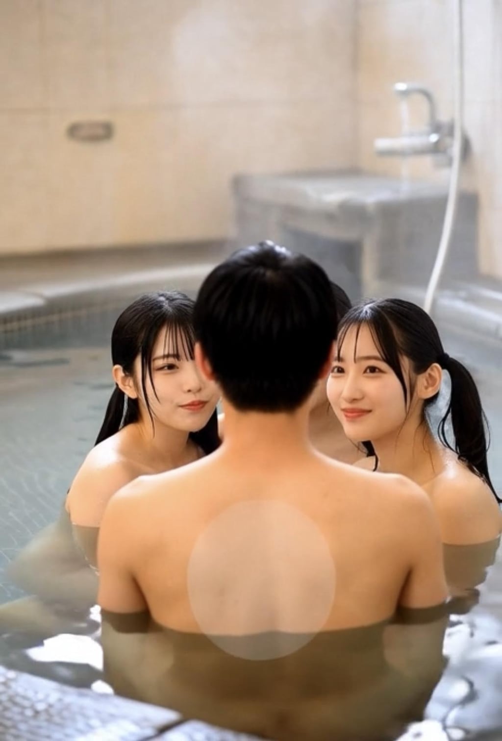 可愛い女子大生とお風呂で②